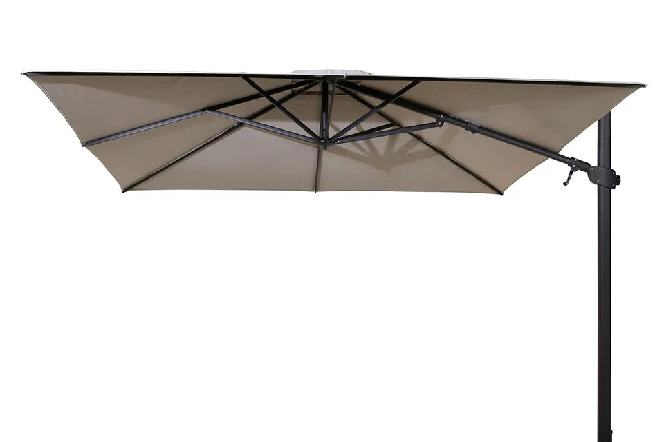 4 Seasons Outdoor | Siesta Ampelschirm Premium 300 x 300 cm | Anthrazit-Charcoal