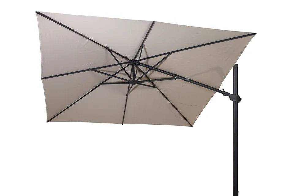 4 Seasons Outdoor | Siesta Ampelschirm Premium 300 x 300 cm | Anthrazit-Charcoal