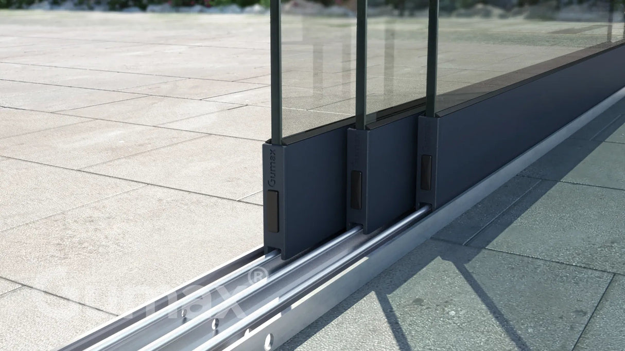 Tuinmaximaal | Glasschiebewand 2940 mm - 3 Schienen