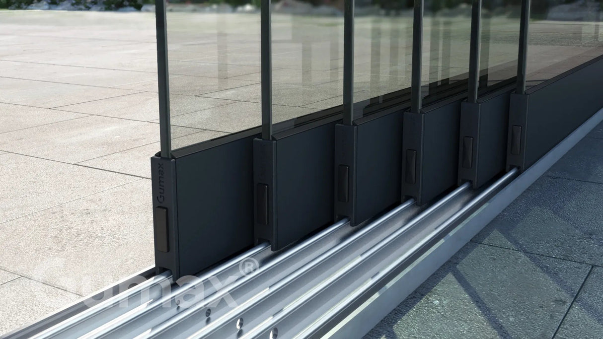 Tuinmaximaal | Glasschiebewand 5880 mm - 6 Schienen