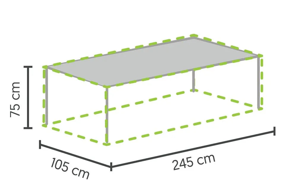 Winza | Tischhusse Premium 245 x 105 x 75 cm