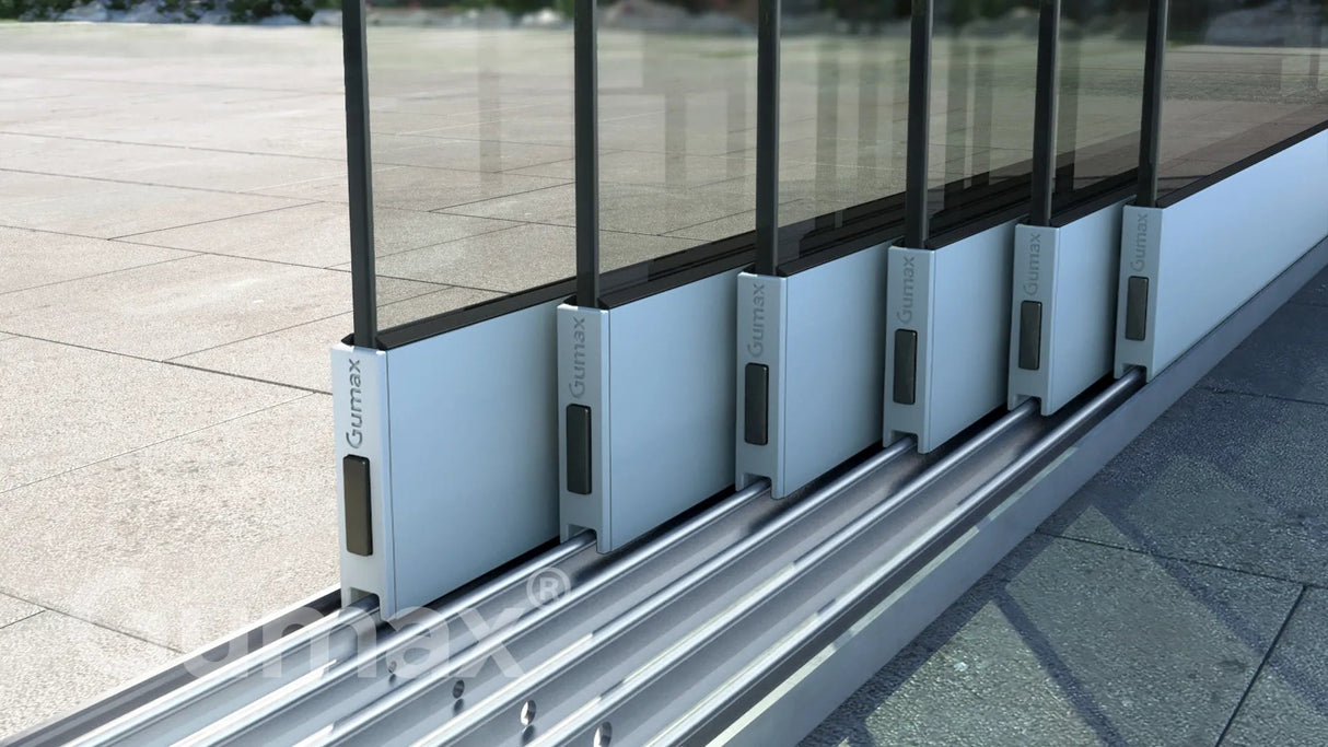 Tuinmaximaal | Glasschiebewand 5880 mm - 6 Schienen