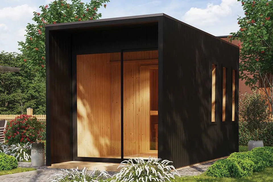 Karibu | Außensauna Miramar | Ofen 9 kW Externe Steuerung