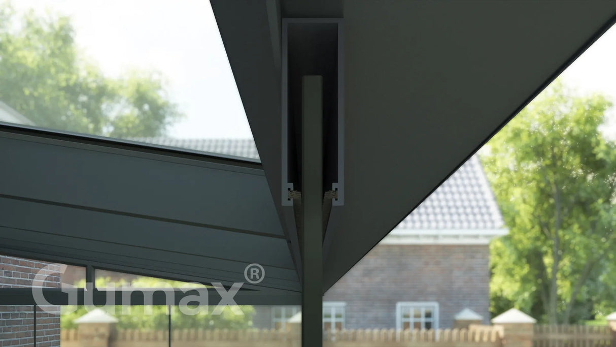 Tuinmaximaal | Glasschiebewand 1960 mm - 1 Schiene