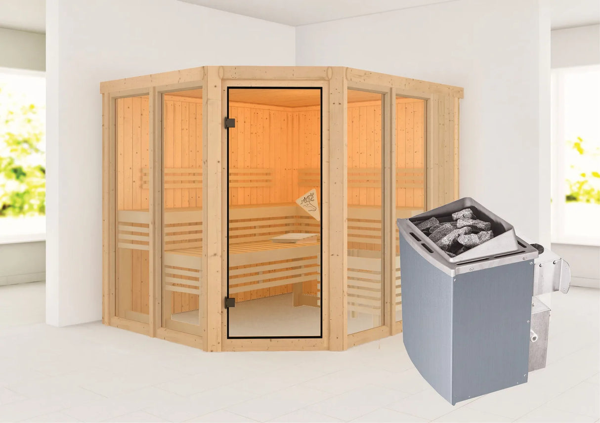 Karibu | Ainur 3 Sauna | Ofen 9 kW Integrierte Steuerung