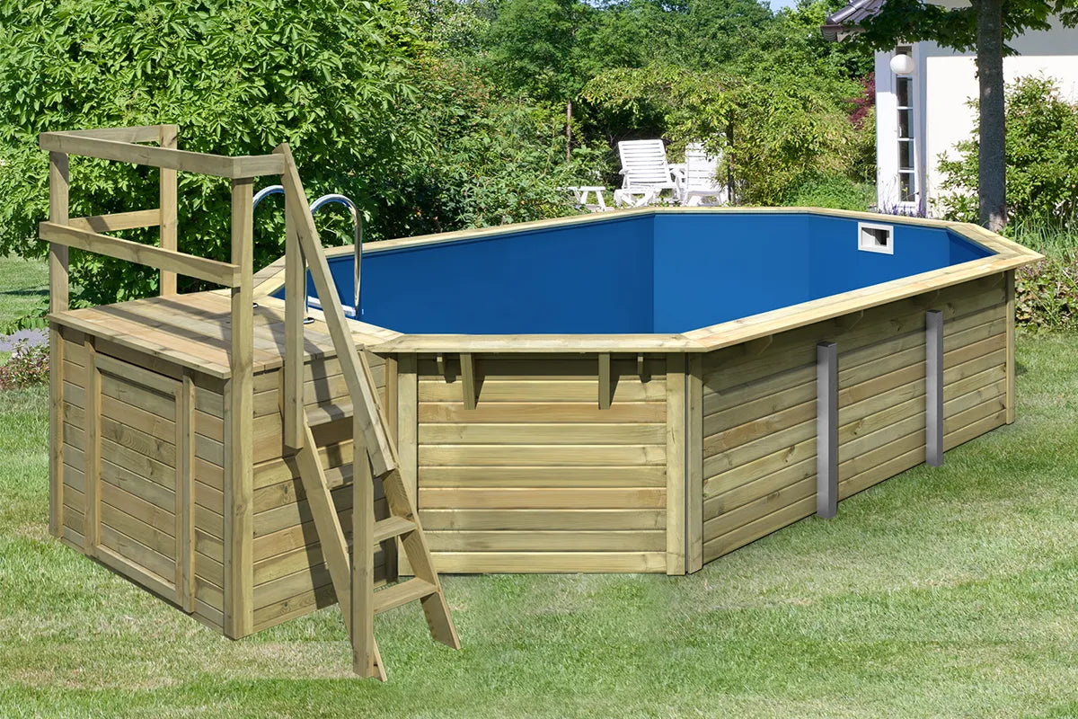 Karibu | Pool X4 mit Filterpaket und Terrasse