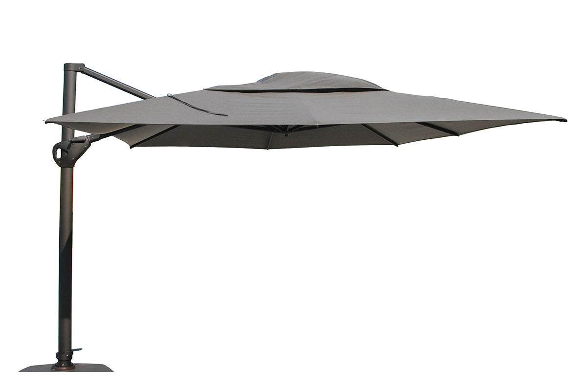 4 Seasons Outdoor | Hacienda Ampelschirm 300 x 400 cm | Charcoal