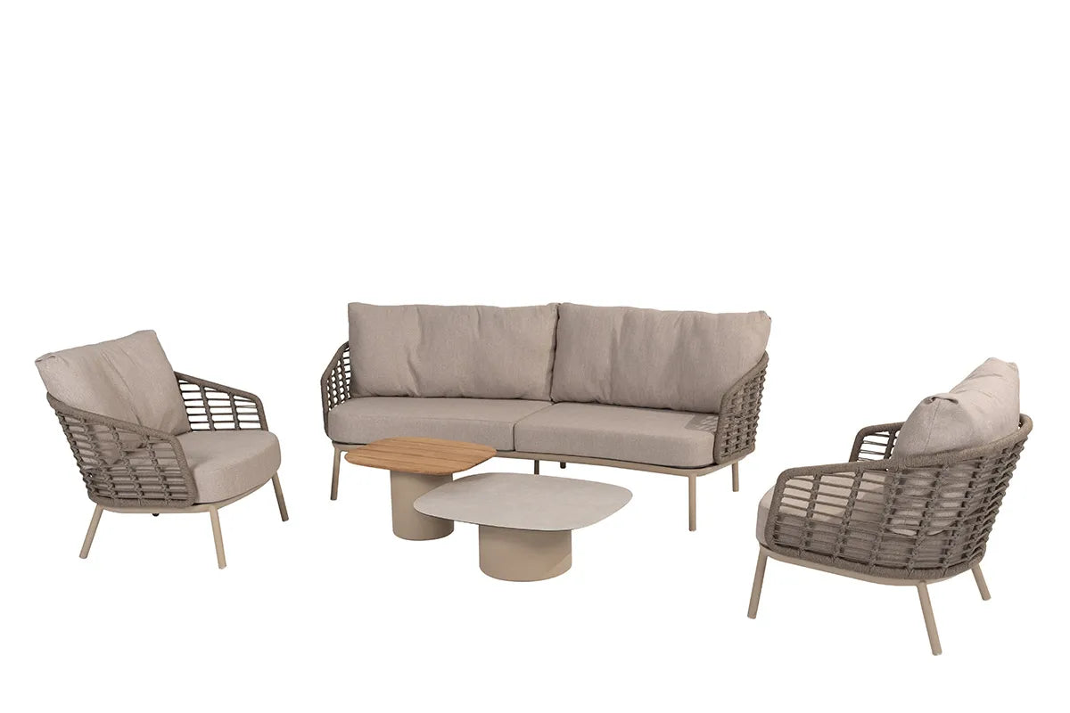 Taste by 4 Seasons | Puglia Loungeset mit Couchtischen | Latte