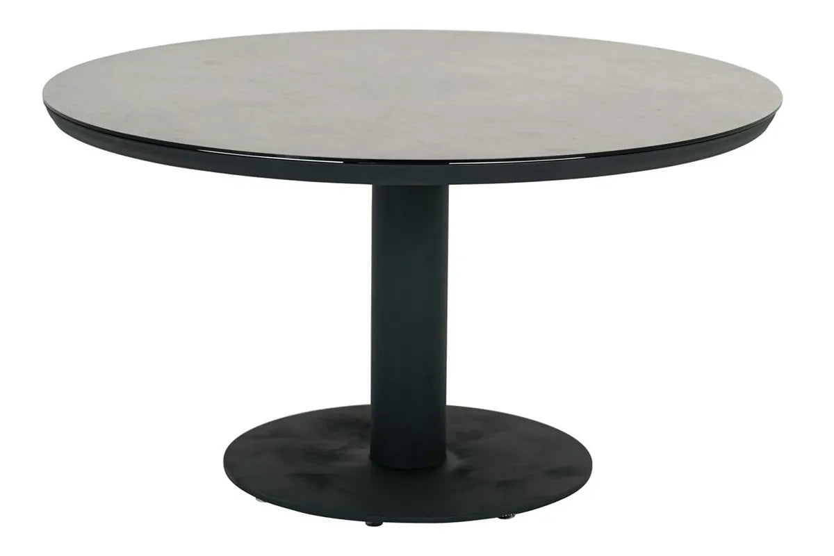 Apple Bee | Melville Gartentisch Ø140 cm | Schwarz-Hellgrau