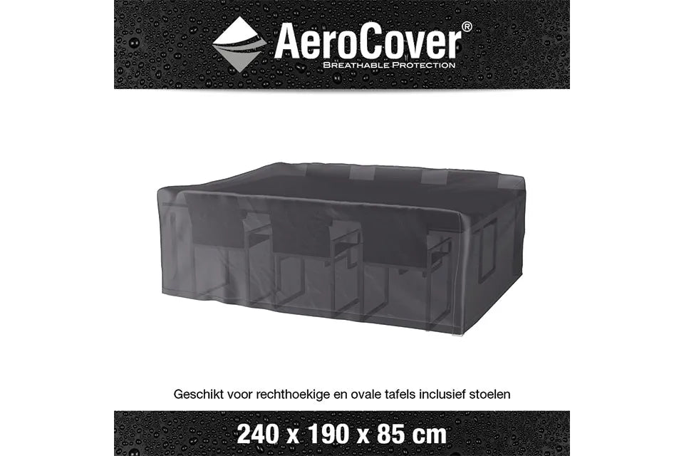 Platinum AeroCover | Gartentisch-Abdeckung 240 x 190 x 85(h) cm