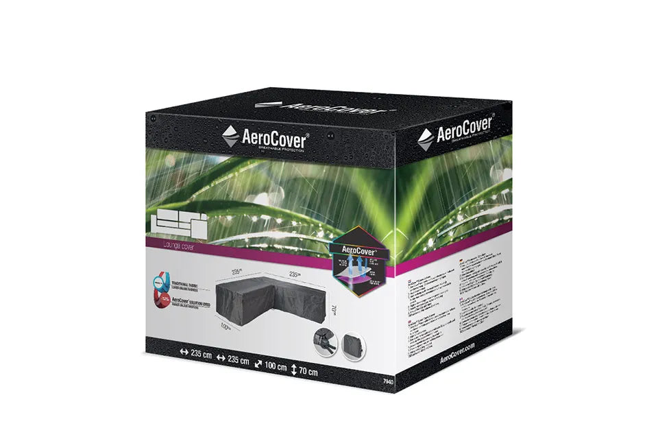 Platinum AeroCover | Loungeset-Schutzhülle 235 x 235 x 100 x 70(h) cm | L-Form