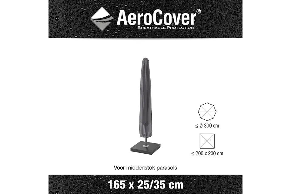 Platinum AeroCover | Schutzhülle für Sonnenschirme 165(h) x 25-35 cm