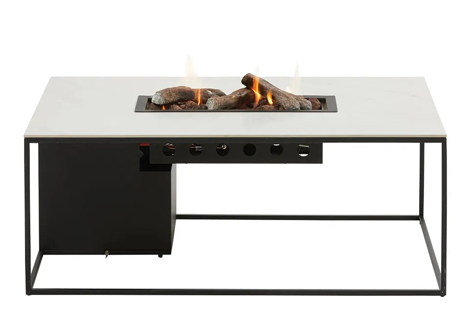 Cosi | Cosidesign Line | Schwarzer Rahmen | Tischplatte in Weißer Marmoroptik