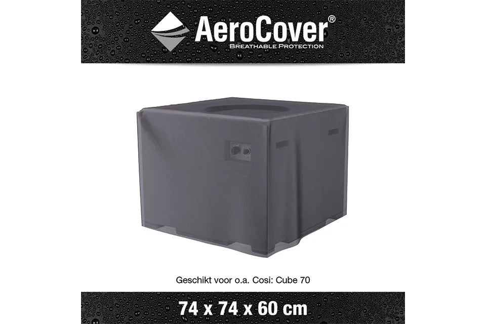 Platinum AeroCover | Feuertisch Abdeckhaube 74 x 74 x 60(h) cm