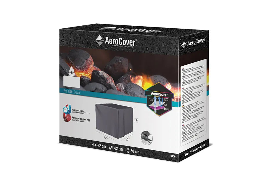 Platinum AeroCover | Feuertisch Abdeckhaube 82 x 82 x 50(H) cm