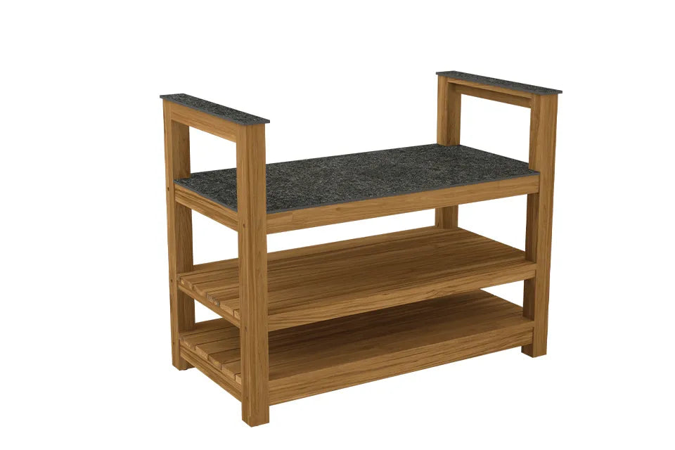 Passion Grills | Milano Outdoor-Küchenarbeitstisch | 112 x 58 cm | Belgium Dark Grey