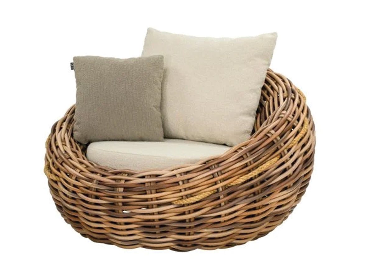 Apple Bee | Cocoon Lounge Chair | Mokka-Bouclé Cream
