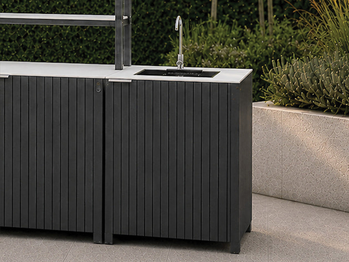 Passion Grills | Milano Außenküchen-Konfiguration 01 | Albastro Cream
