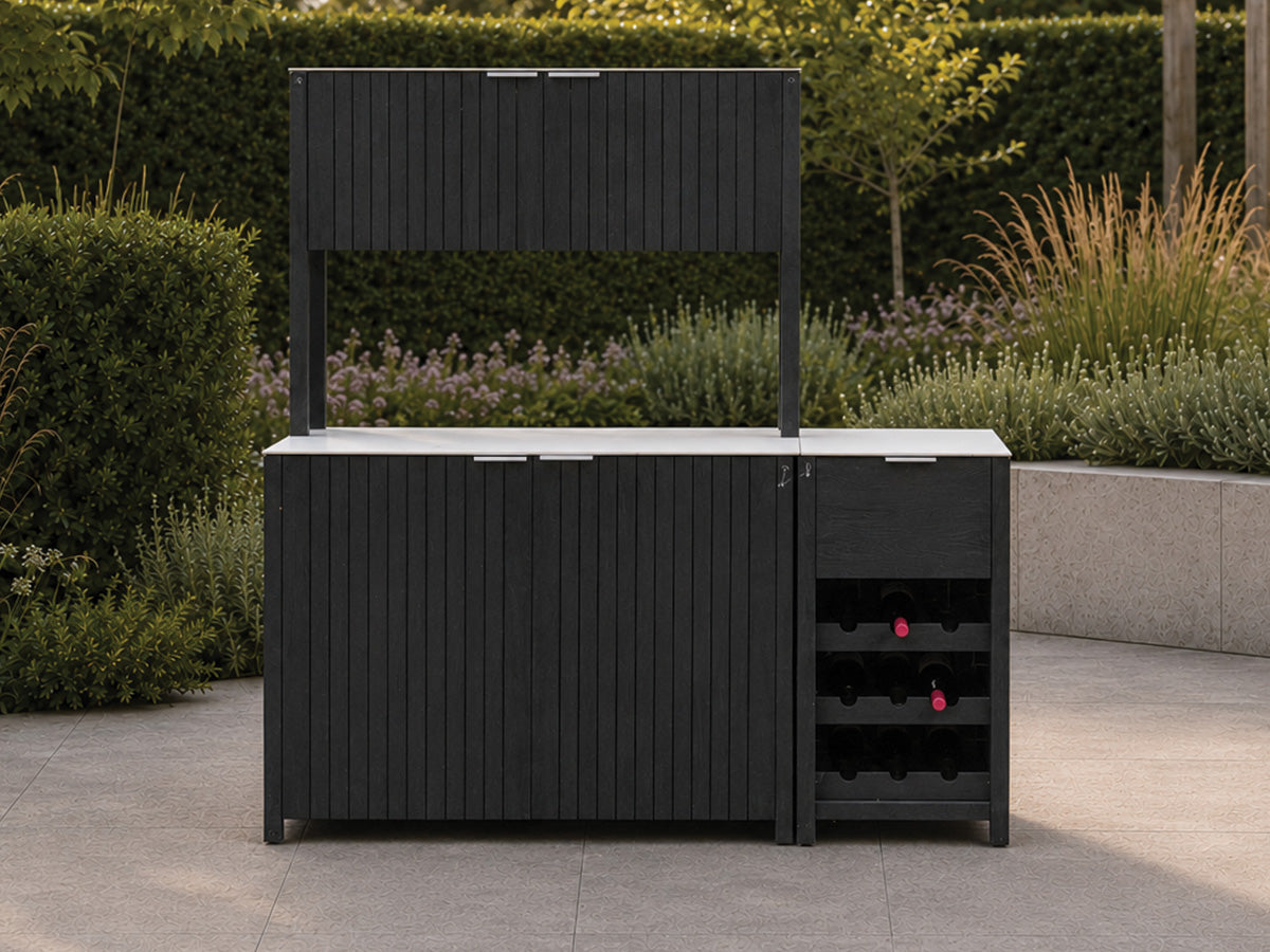 Passion Grills | Milano Außenküchen-Konfiguration 01 | Albastro Cream