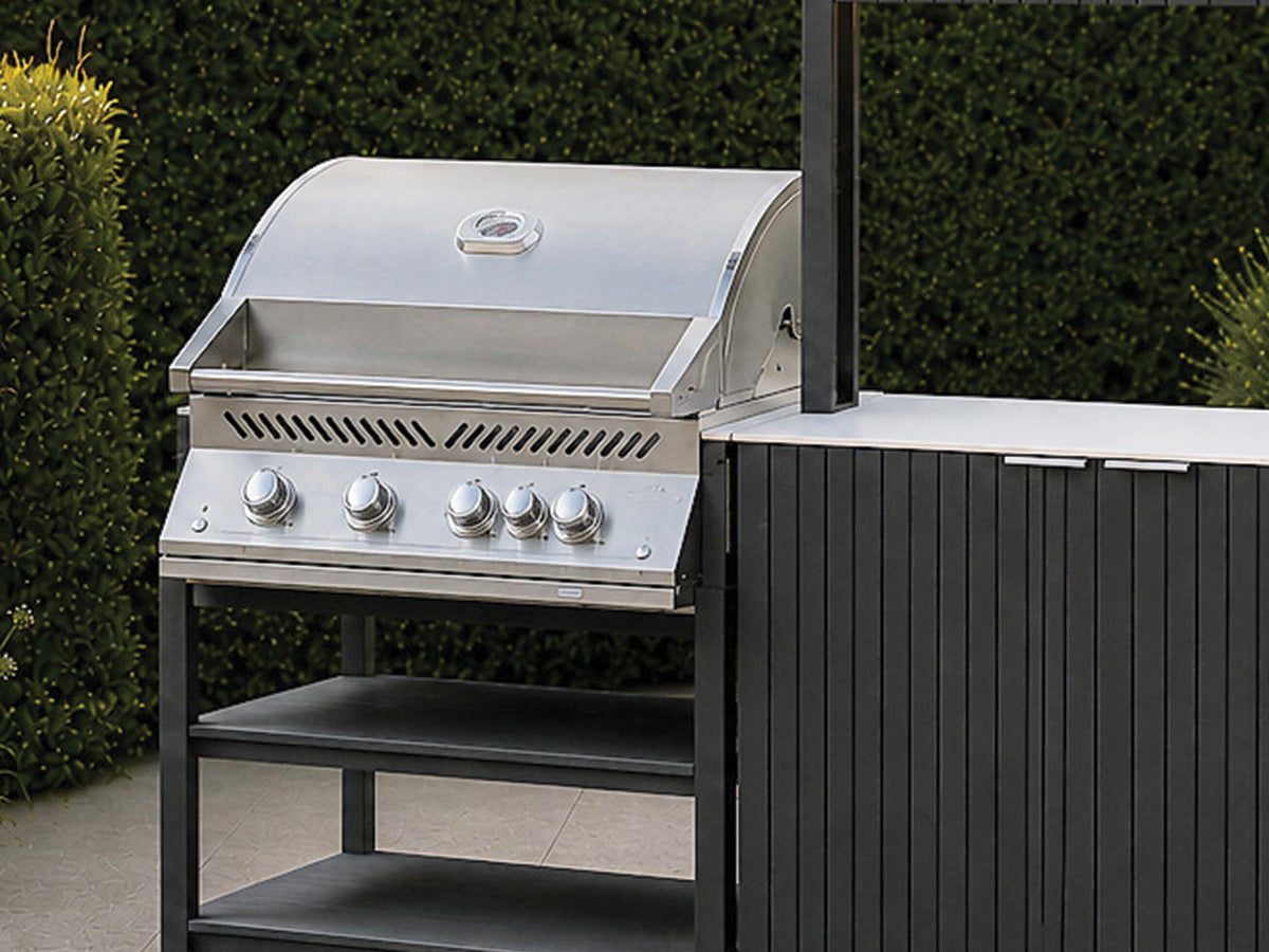 Passion Grills | Milano Außenküchen-Konfiguration 01 | Albastro Cream