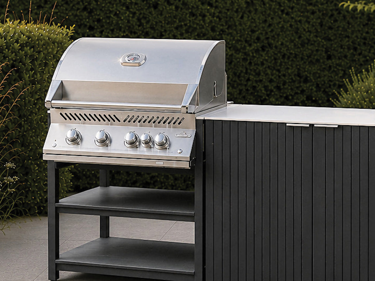 Passion Grills | Milano Außenküchen-Konfiguration 01 | Albastro Cream