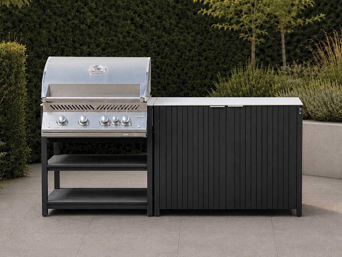 Passion Grills | Milano Außenküchen-Konfiguration 01 | Albastro Cream