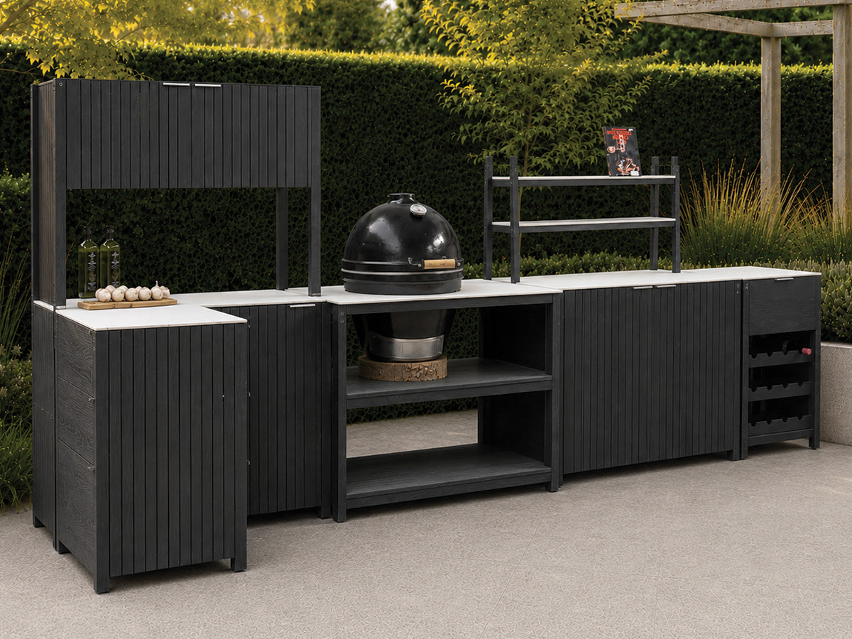 Passion Grills | Milano Außenküchen-Konfiguration 01 | Albastro Cream