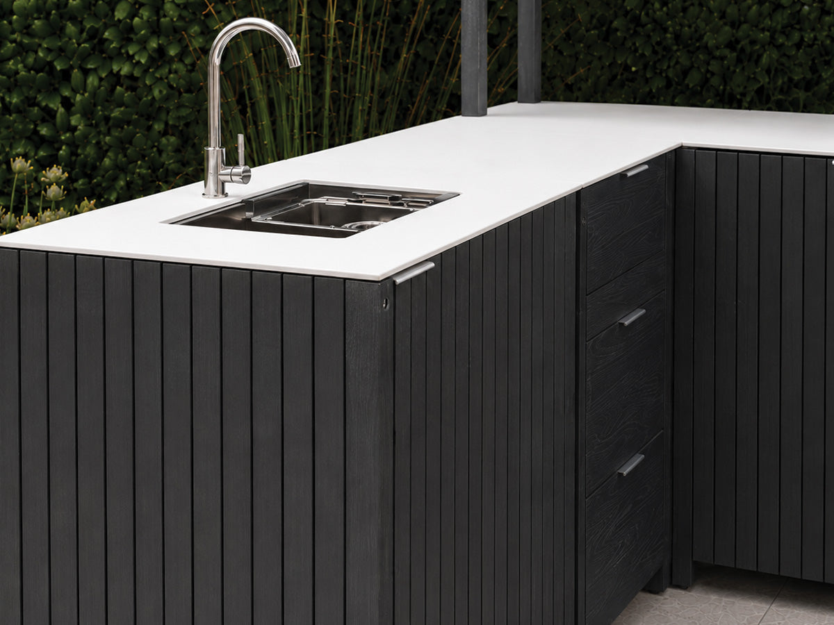 Passion Grills | Milano Außenküchen-Konfiguration 01 | Albastro Cream