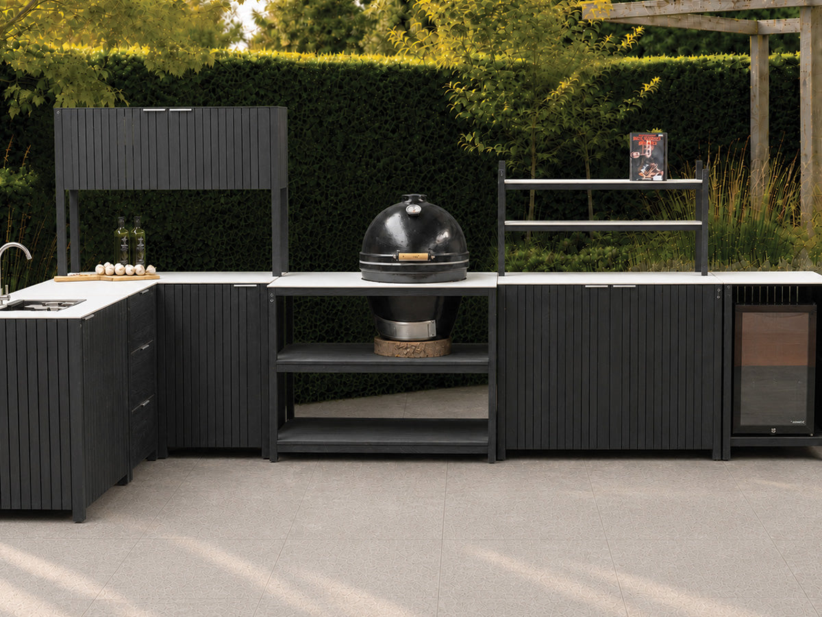 Passion Grills | Milano Außenküchen-Konfiguration 01 | Albastro Cream
