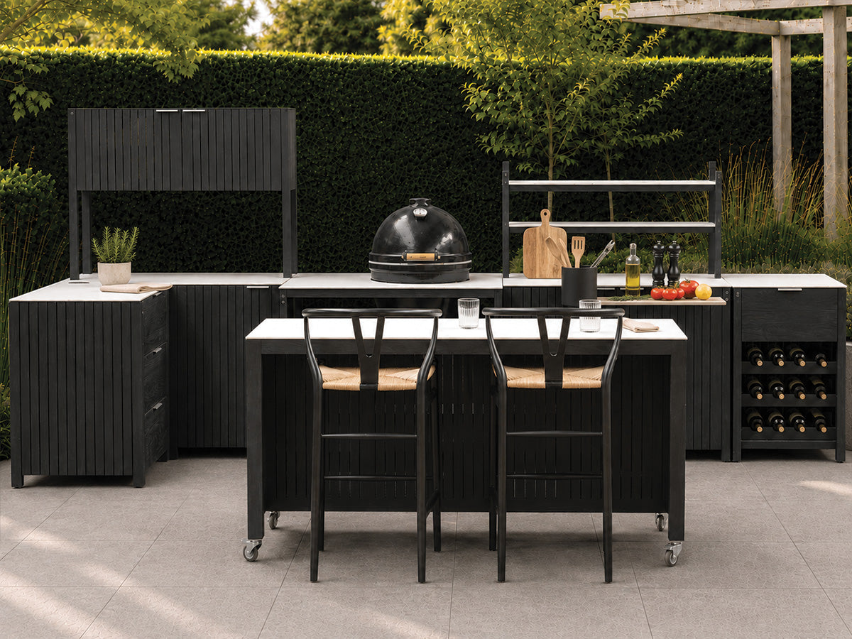 Passion Grills | Milano Außenküchen-Konfiguration 01 | Albastro Cream