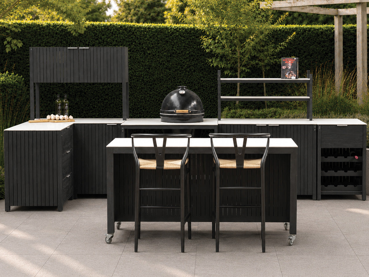 Passion Grills | Milano Außenküchen-Konfiguration 01 | Albastro Cream