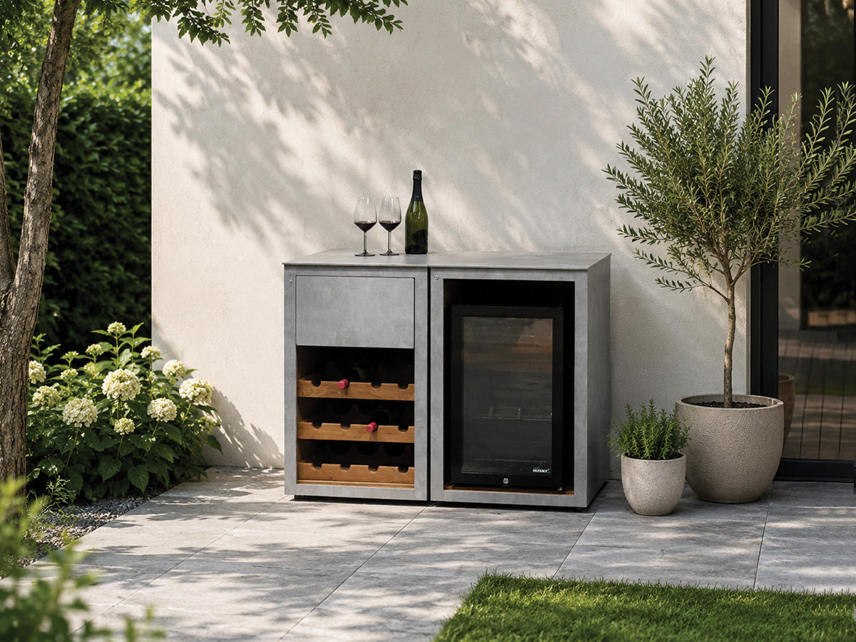 Passion Grills | Milano Außenküchen-Konfiguration 01 | Albastro Cream