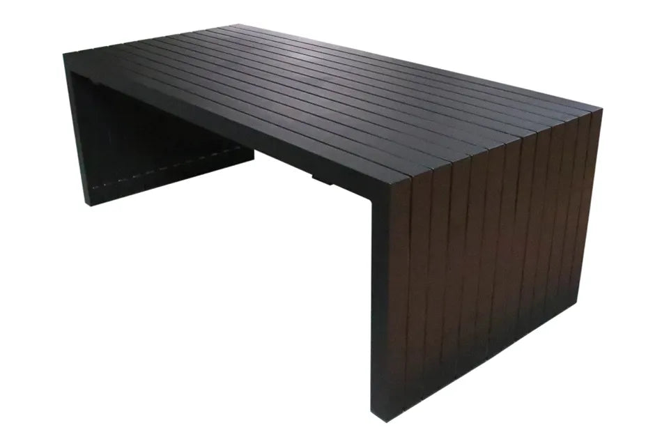 Fonteyn | Gartentisch Aluminium 220 x 100 cm | Schwarz