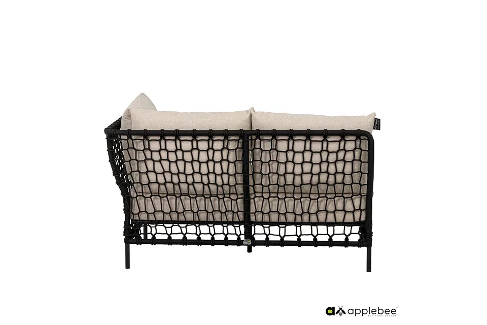 Apple Bee | Pure Loungebank 2-Sitzer Links | Black Grey