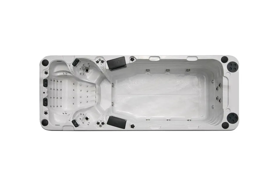 Aquatic 5 Swimspa | Sterling White mit DUNKELGRAU