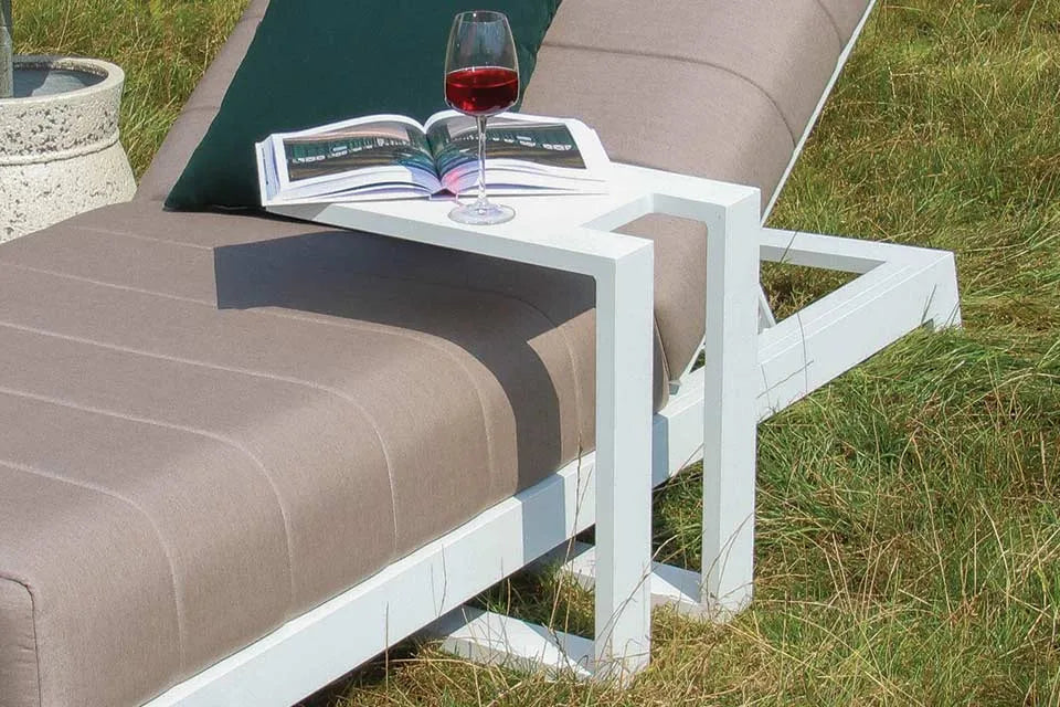 Fonteyn | U Beistelltisch Aluminium | Weiß