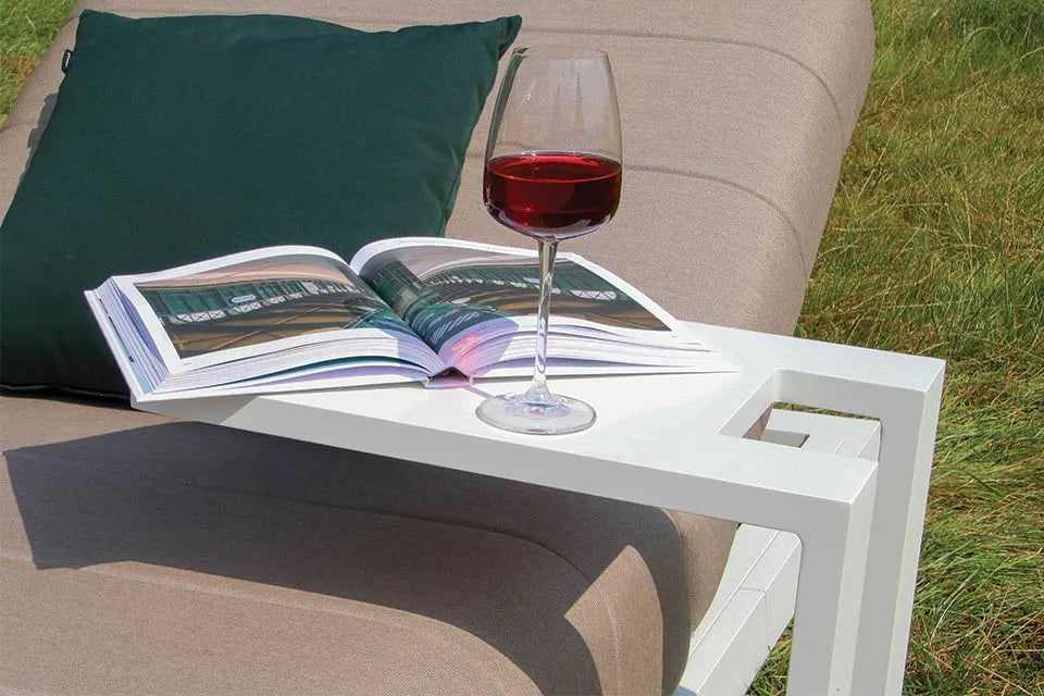Fonteyn | U Beistelltisch Aluminium | Weiß