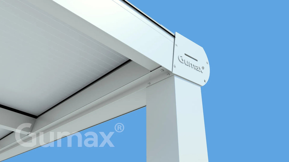 Tuinmaximaal | Poly Line Terrassenüberdachung Modern Mattweiß
