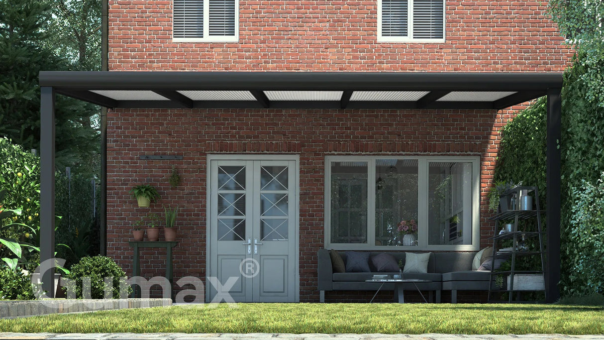 Tuinmaximaal | Poly Line Veranda Modern Mattschwarz