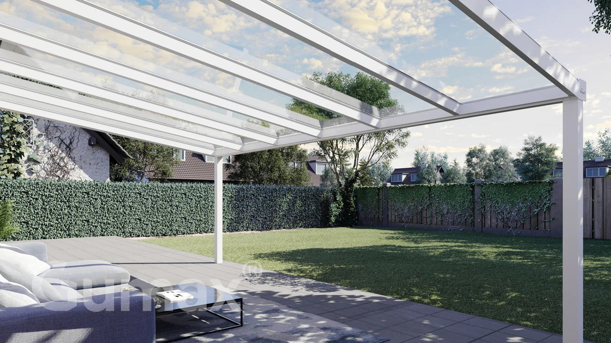 Tuinmaximaal | Schwerlast-Veranda Zeitlos Mattweiß