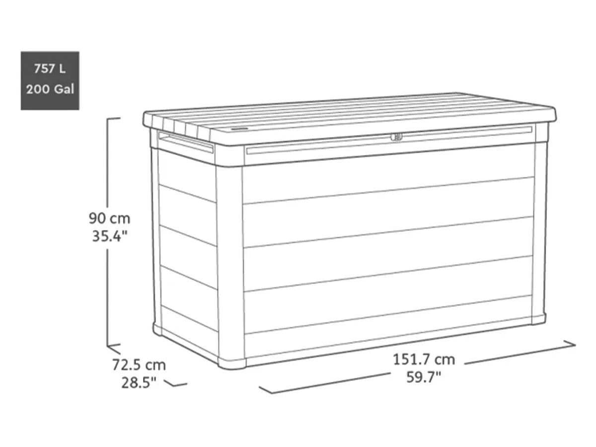 Keter | Cortina Aufbewahrungsbox 757 Liter