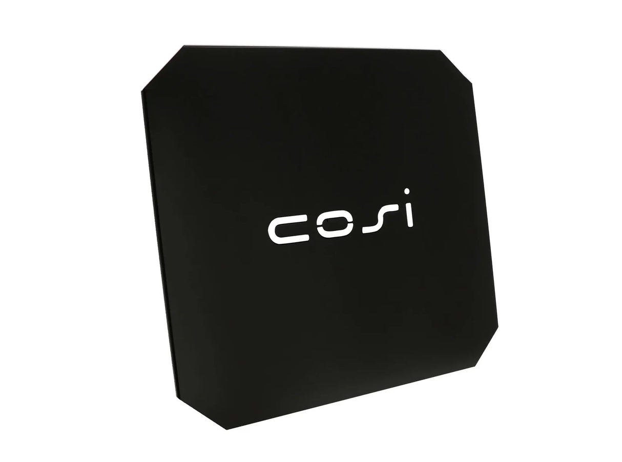 Cosi | Abdeckplatte zum Auflegen auf Glas Set L Metall Schwarz