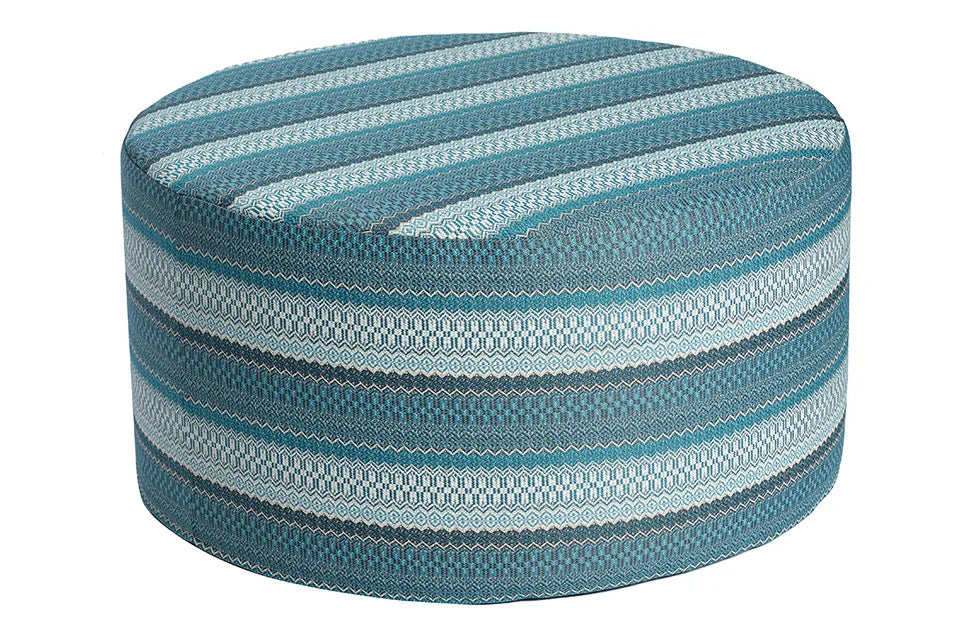 Borek | Desio Pouf AW Ø80 x 42 cm | Azzurro