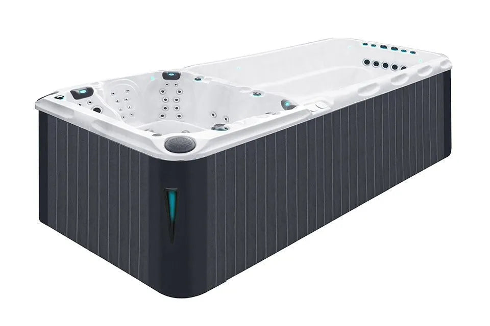 Dynamic Swimspa | Sterling White mit DUNKELGRAU