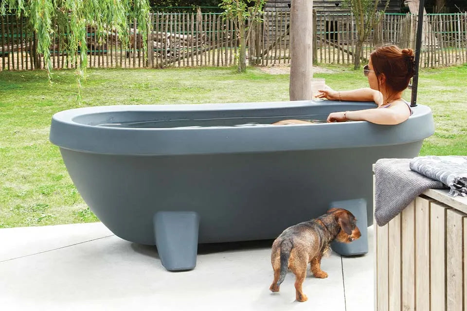 Gardentub | Outdoor-Badewanne 194 x 94 cm | Matt Anthrazit