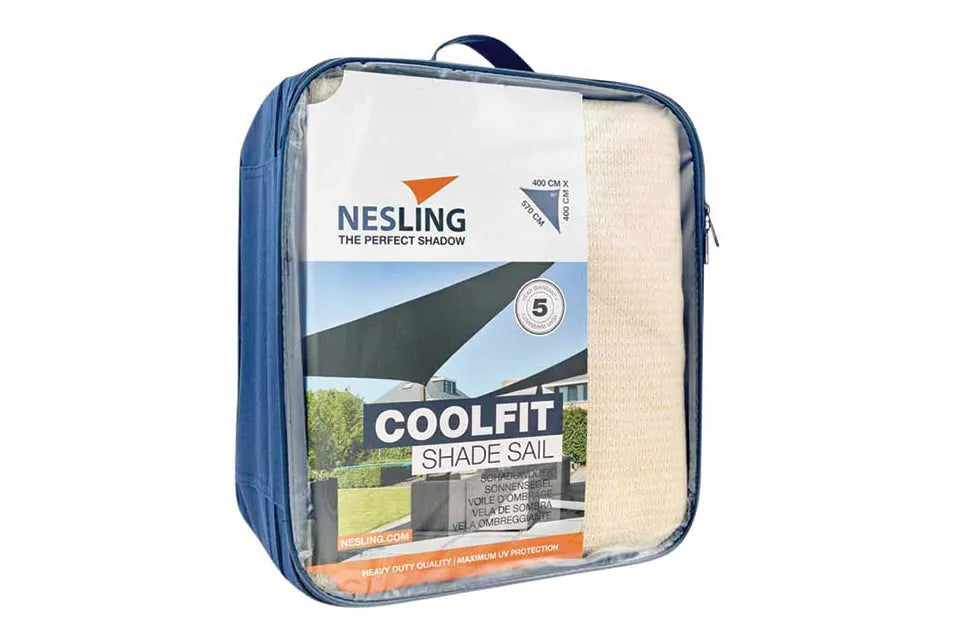 Platinum Sun & Shade | Coolfit Sonnensegel Dreieck 90° 400 x 400 x 570 cm | Off White