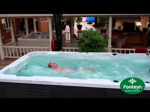Aquatic 1 Swimspa | Sterling White mit DUNKELGRAU