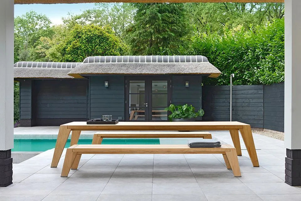 Borek | Hybrid Lounge-Esstischbank 260 x 56 x 39 cm