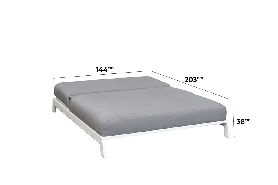 Fonteyn | Bite Sonnenliege XL | Grau Flanell
