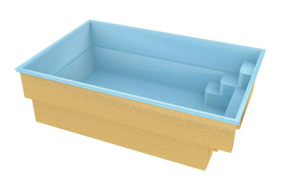 Fonteyn | Melogno Polyester-Pool 420 x 270 x 130 | Komplettset